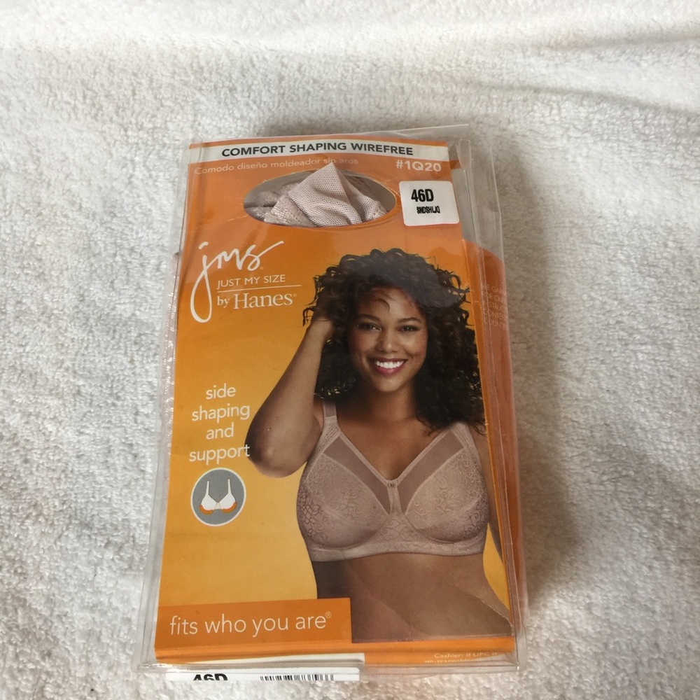 JMS side shaping wire free bra 46D Beige NEW